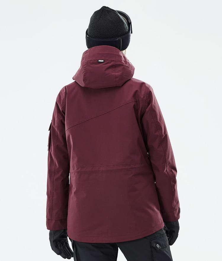 Adept W Ski Jacket Women Don Burgundy, Image 7 of 8