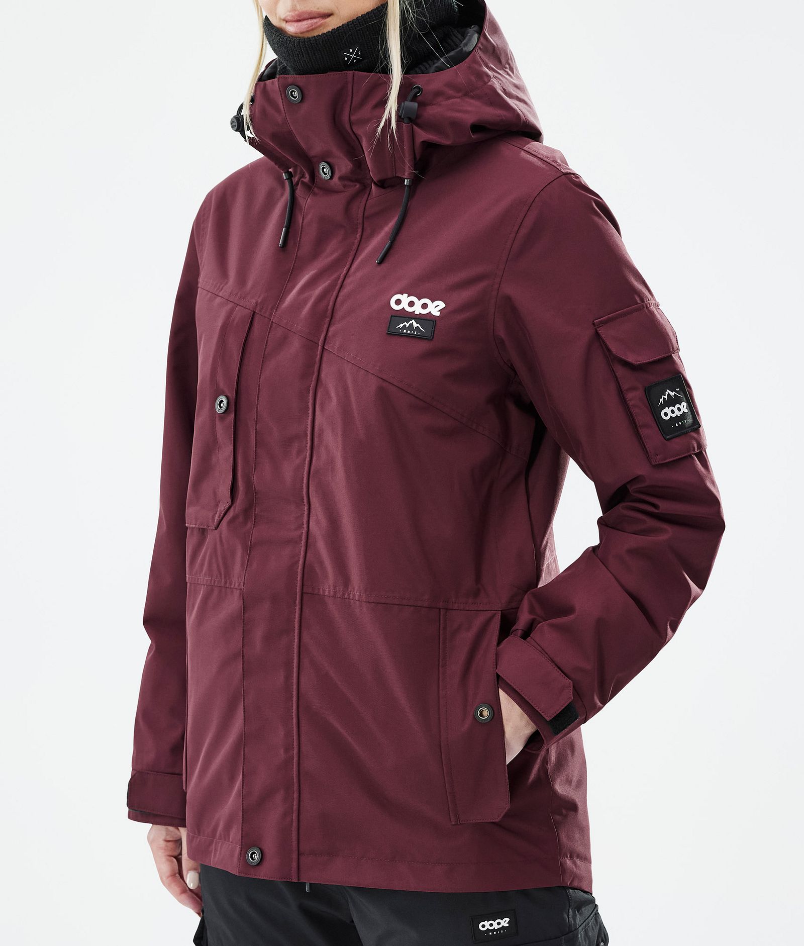 Adept W Skijakke Dame Don Burgundy, Billede 7 af 8