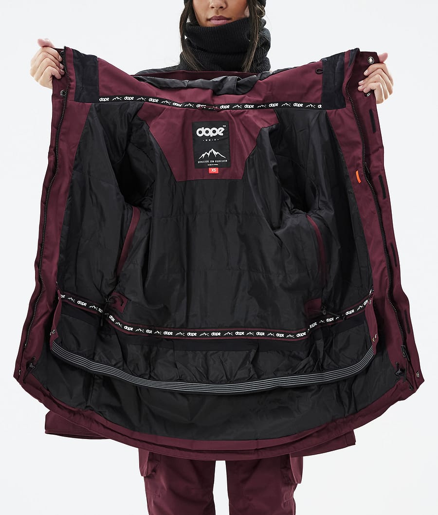 Adept W Snowboardjacke Damen Don Burgundy