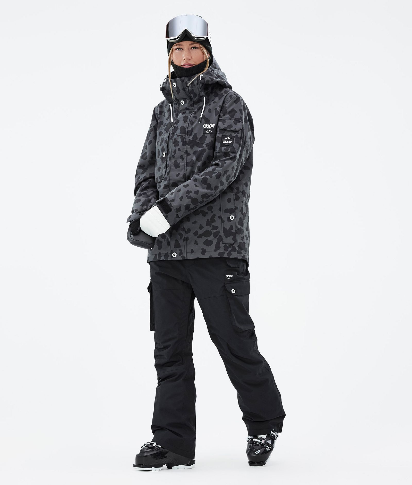 Adept W Ski Jacket Women Dots Phantom, Image 3 of 10