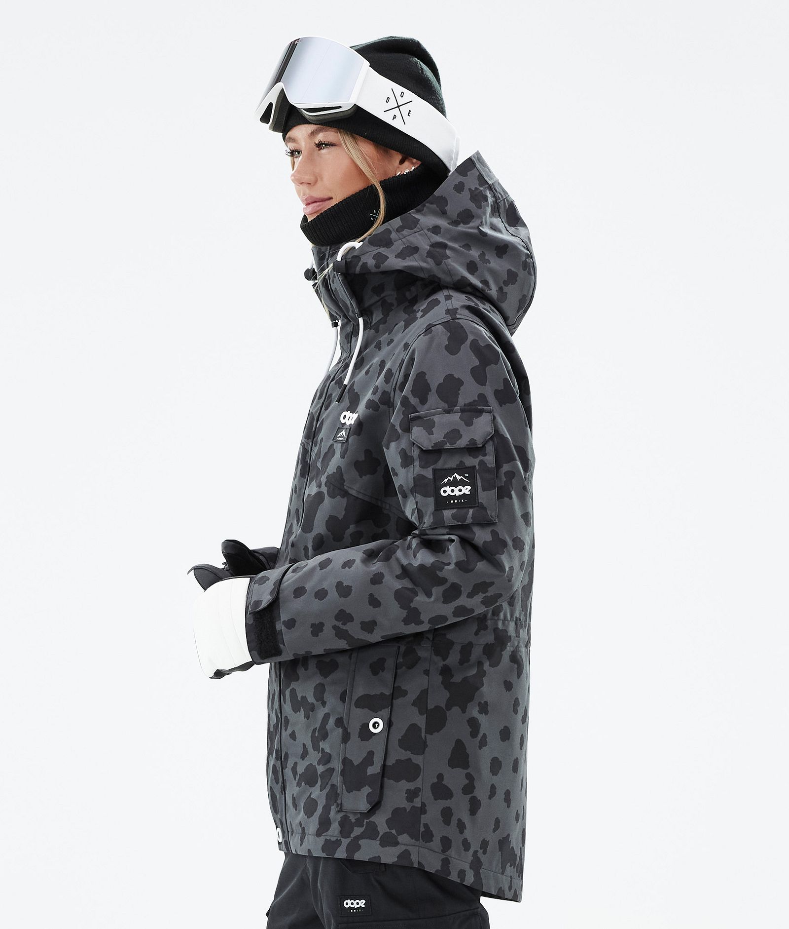 Adept W Ski Jacket Women Dots Phantom, Image 6 of 10