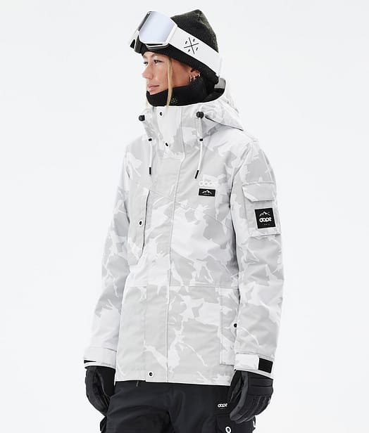 Adept W Veste de Ski Femme Grey Camo