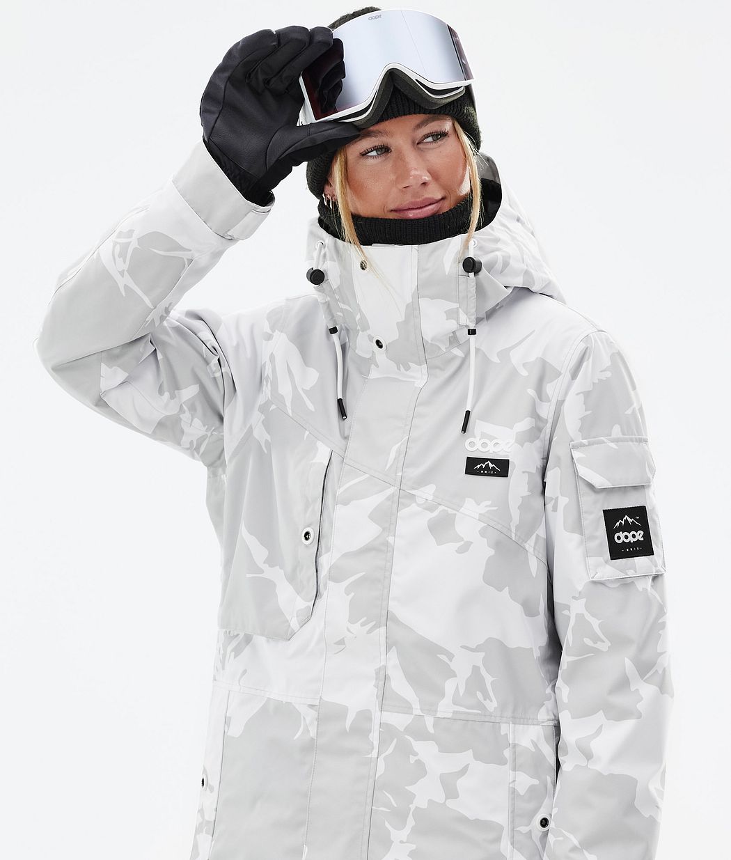 Adept W スノーボードジャケット レディース Grey Camo