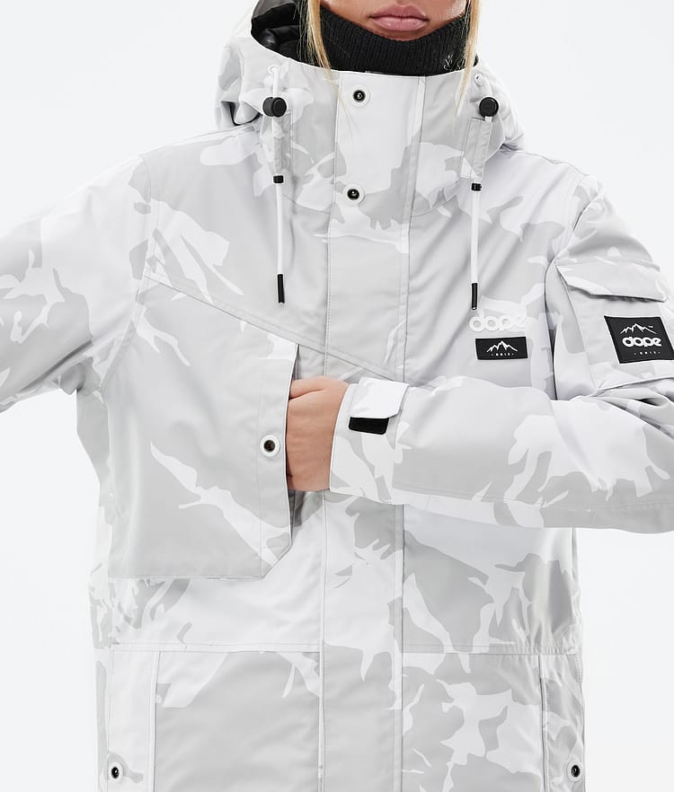 Adept W Veste de Ski Femme Grey Camo