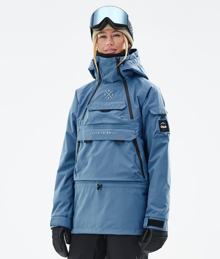 Akin W Ski Jacket Women Blue Steel