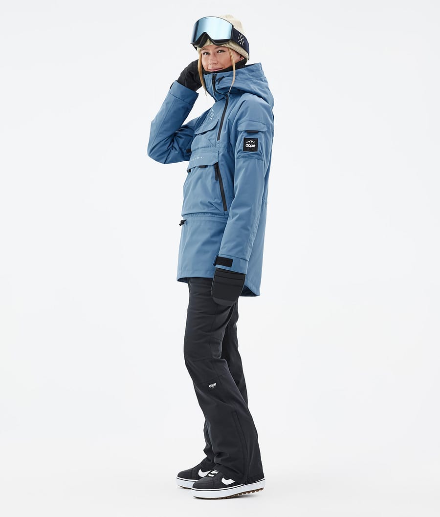 Akin W Snowboard Jacket Women Blue Steel