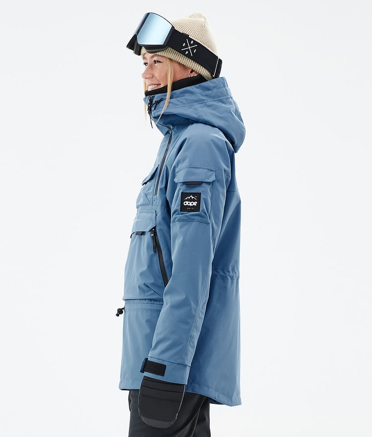 Akin W Ski Jacket Women Blue Steel, Image 6 of 9