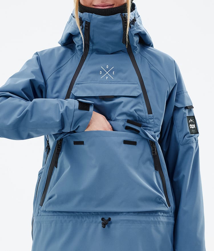 Akin W Snowboardjacke Damen Blue Steel