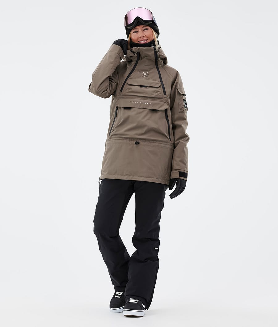 Akin W スノーボードジャケット レディース Walnut
