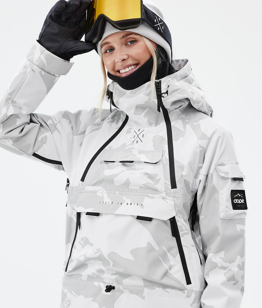 Akin W Ski Jacket Women Grey Camo