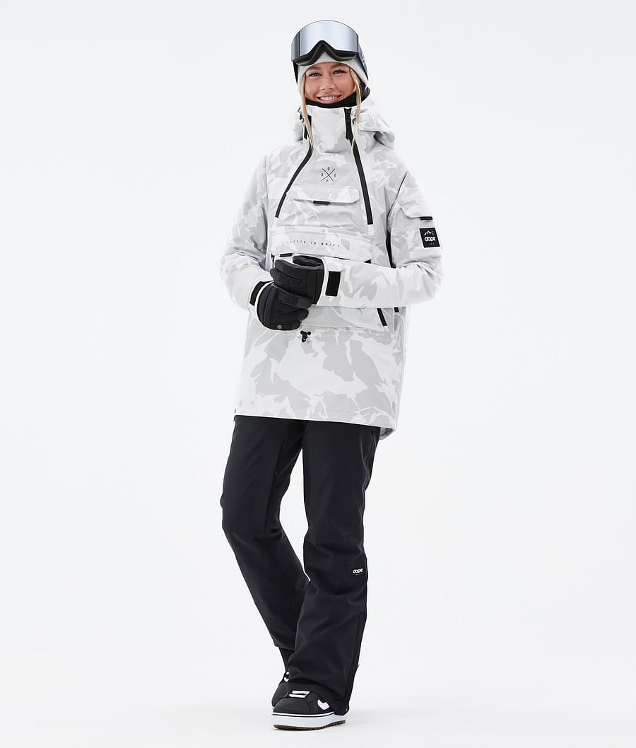 Akin W Snowboard Jacket Women Grey Camo