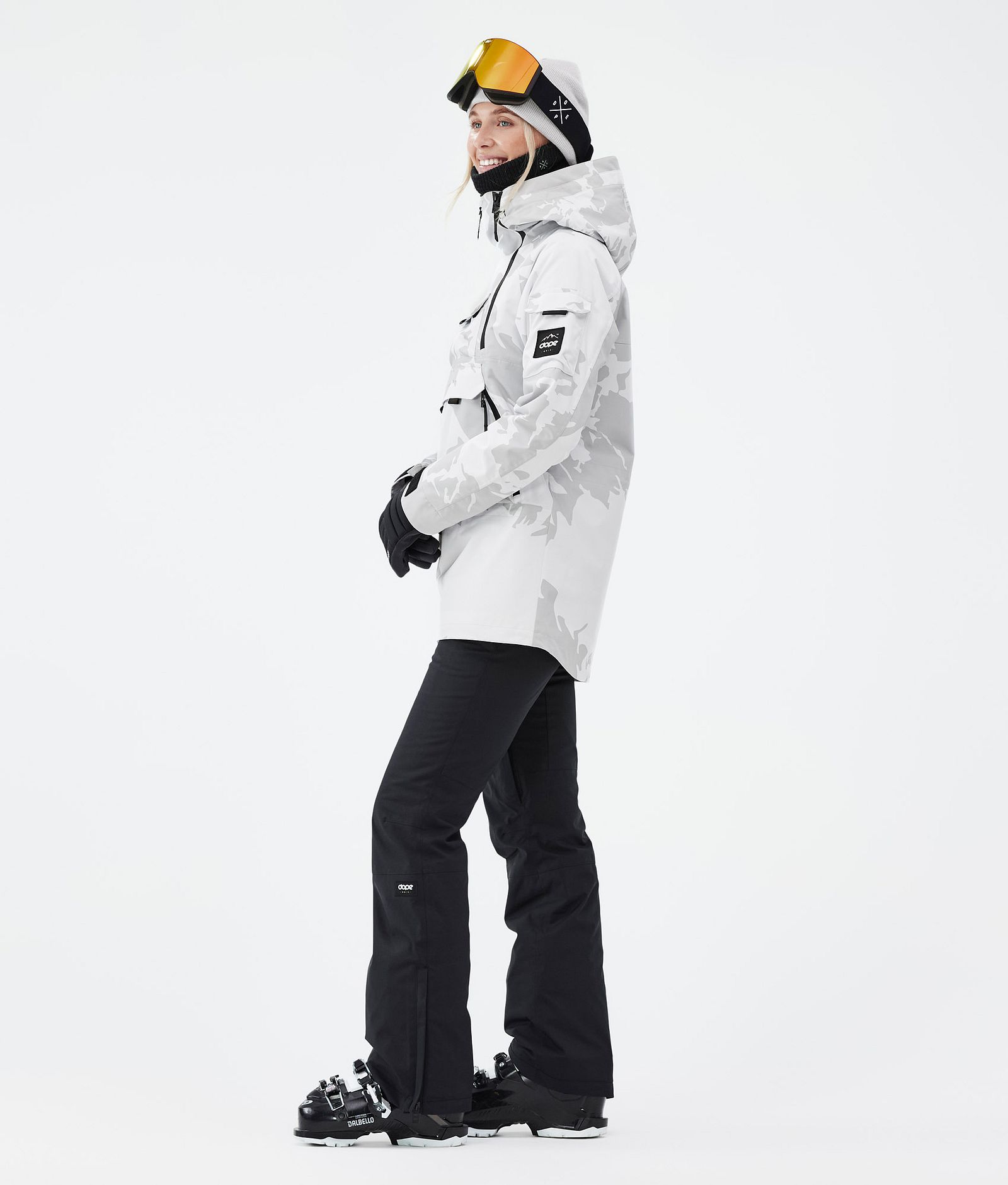 Akin W Ski jas Dames Grey Camo