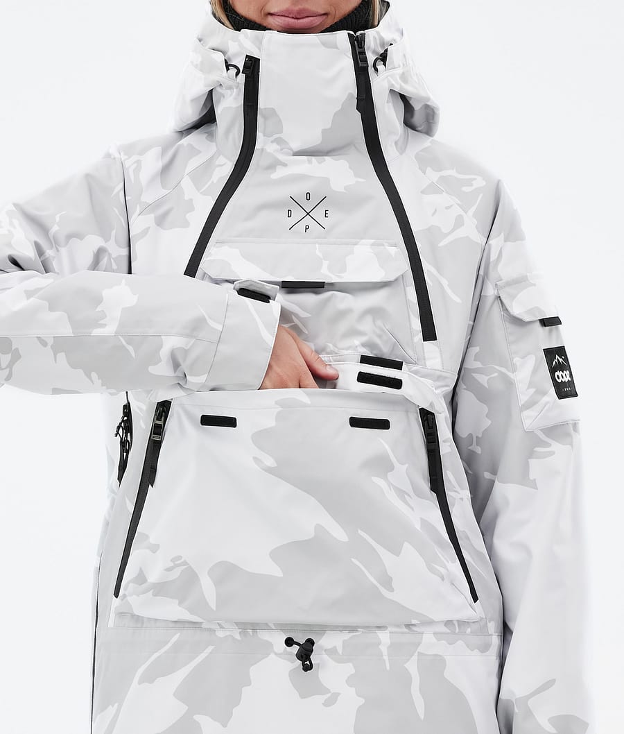Akin W Snowboard Jacket Women Grey Camo