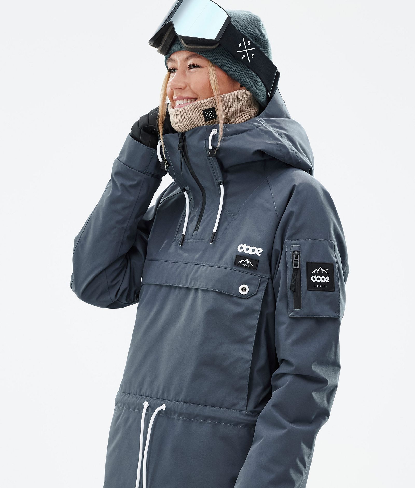 Annok W Snowboard Jacket Women Metal Blue