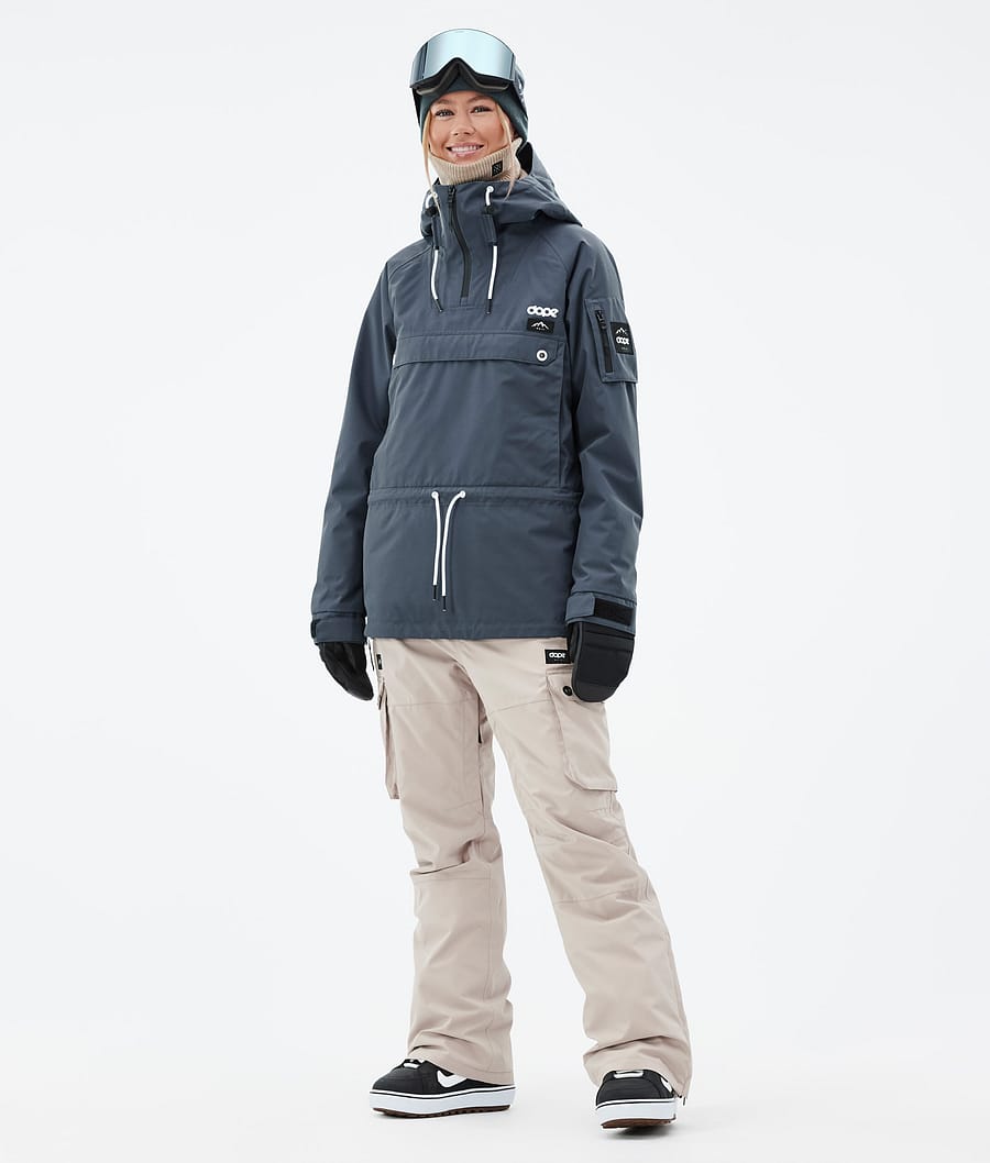 Annok W Snowboard Jacket Women Metal Blue