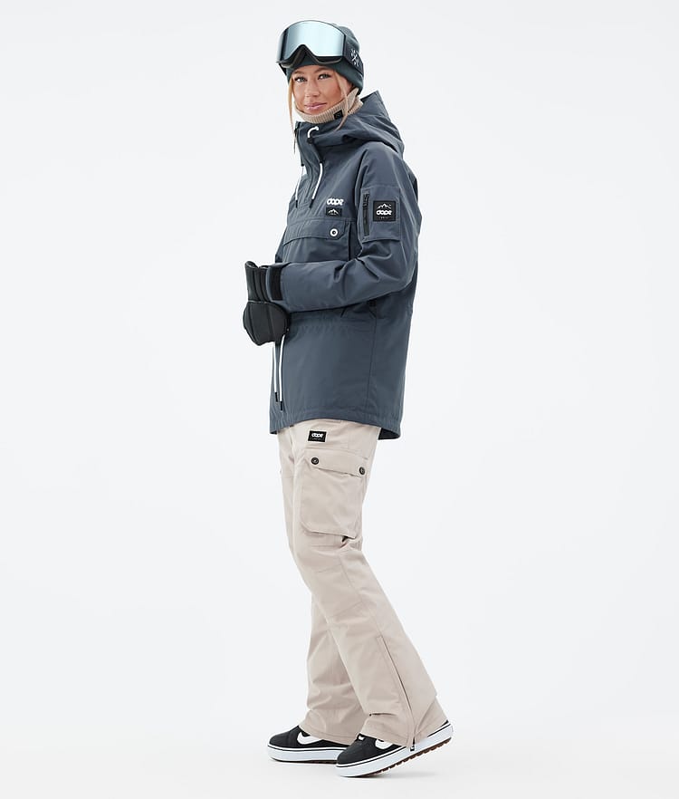 Annok W Snowboardjacke Damen Metal Blue