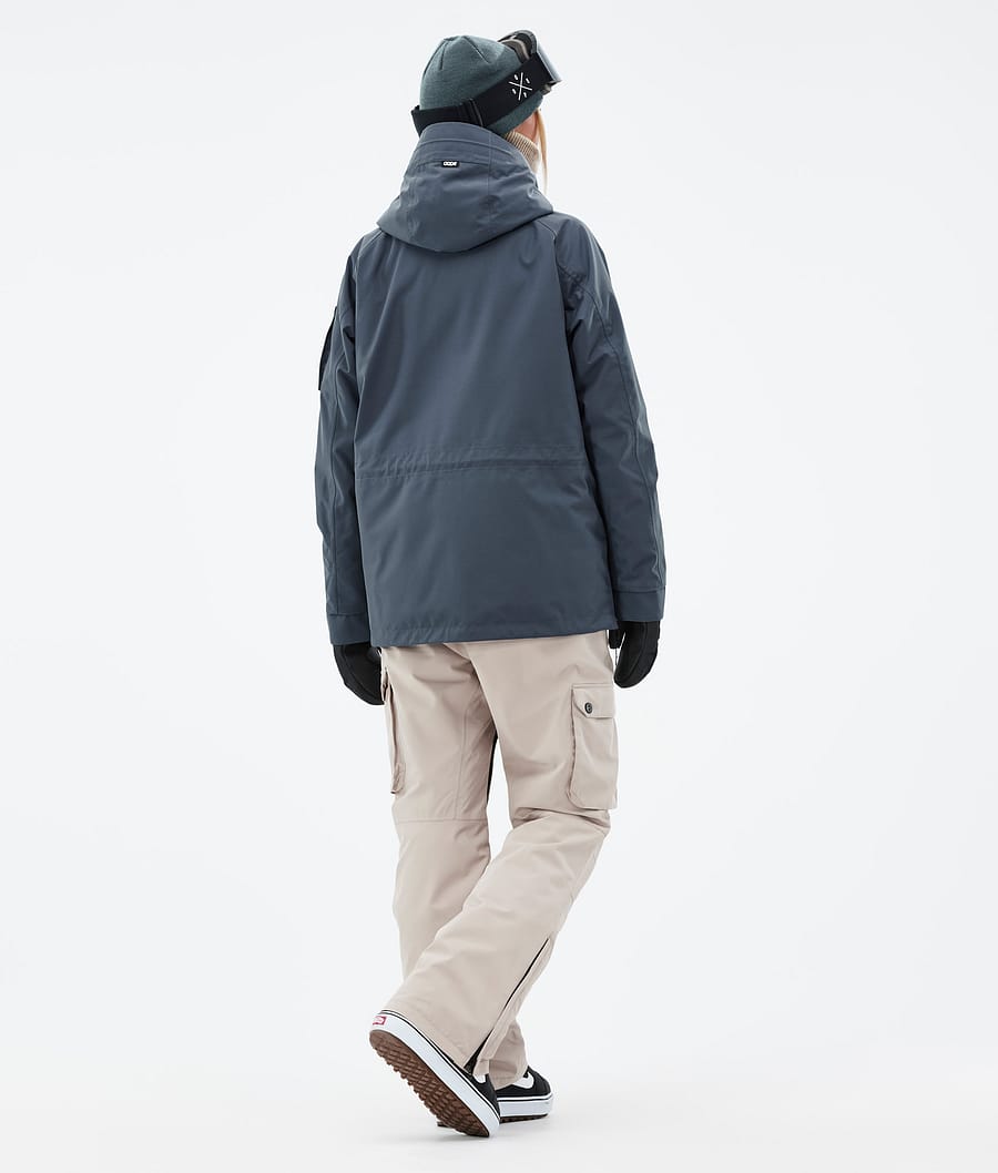 Annok W Snowboard Jacket Women Metal Blue