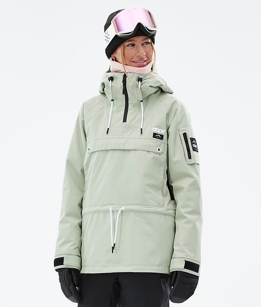 Annok W Chaqueta Snowboard Mujer Soft Green