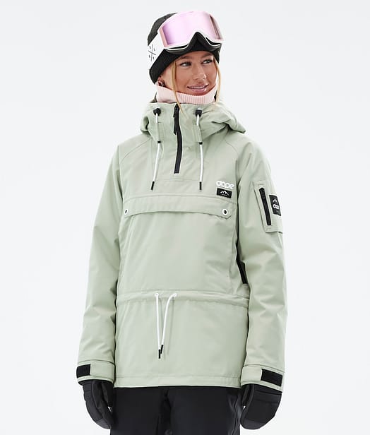 Annok W Snowboard Jacket Women Soft Green