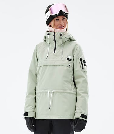 Annok W Snowboardjacke Damen Soft Green