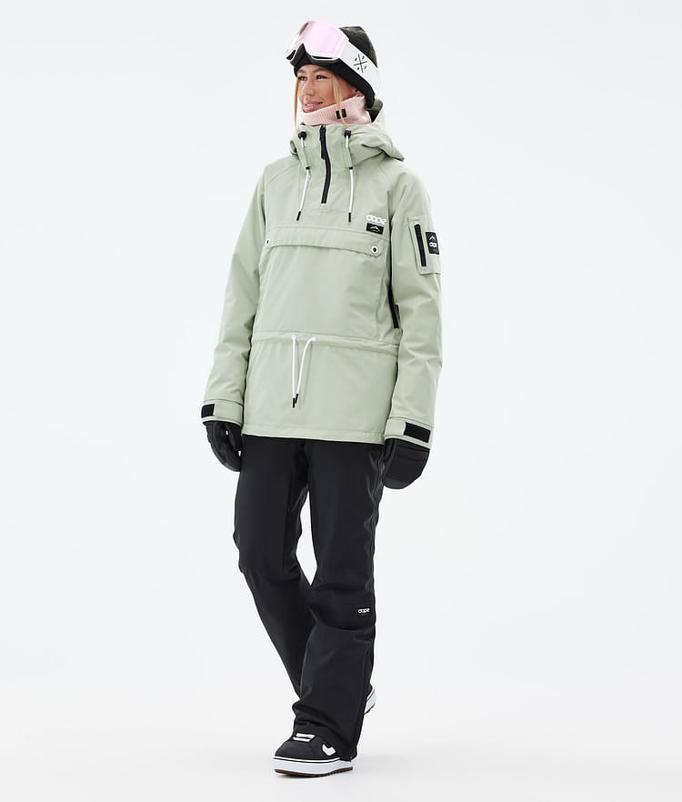 Annok W Snowboardjacke Damen Soft Green