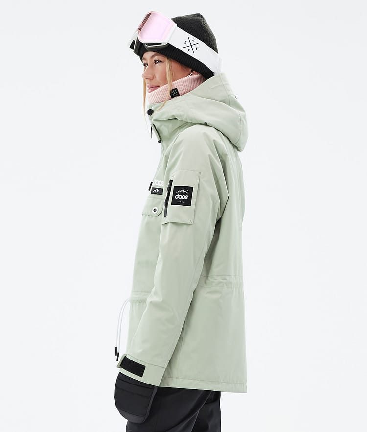 Annok W Snowboardjacka Dam Soft Green, Bild 6 av 9