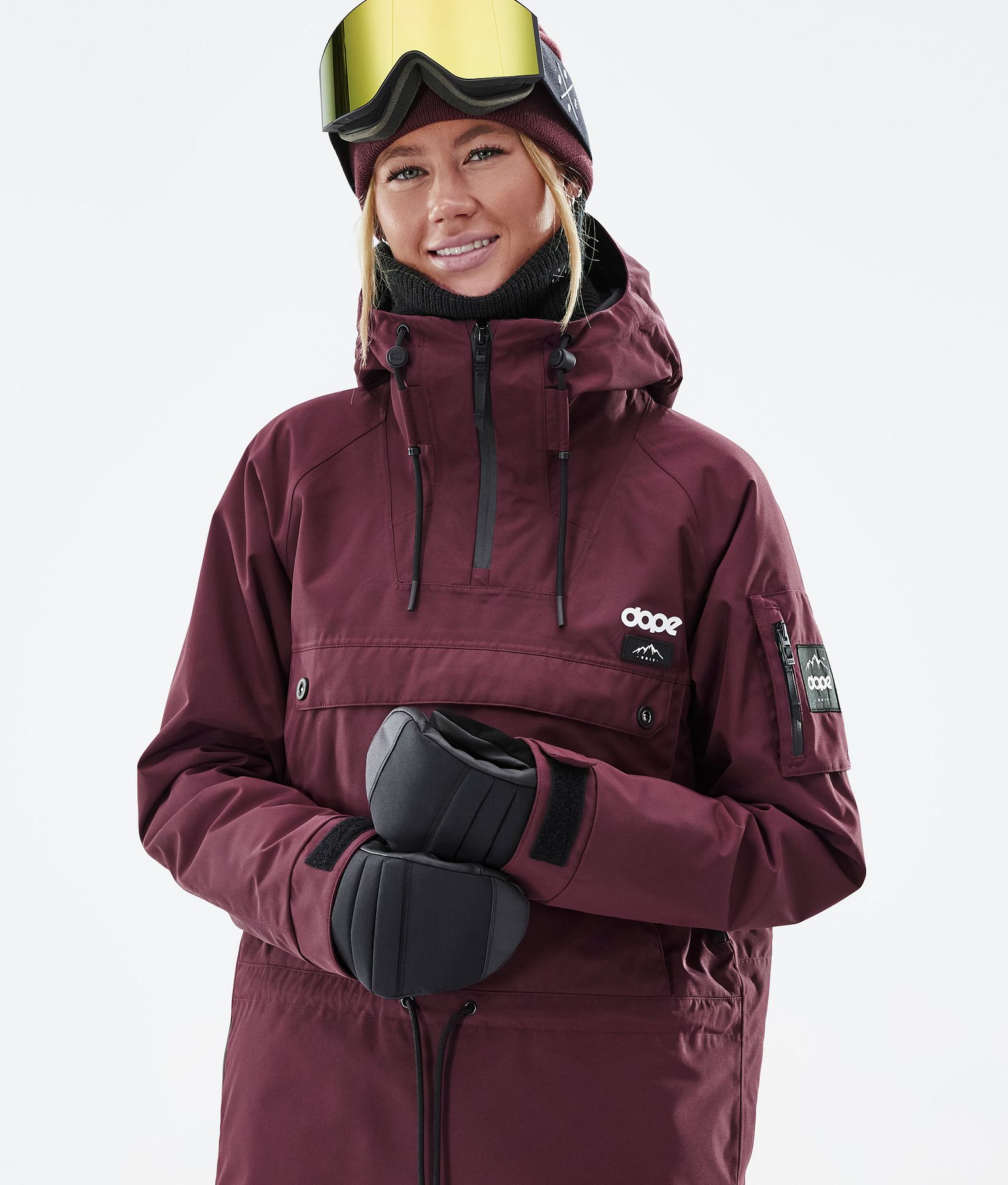 Annok W Snowboardjakke Dame Don Burgundy Renewed, Billede 2 af 9