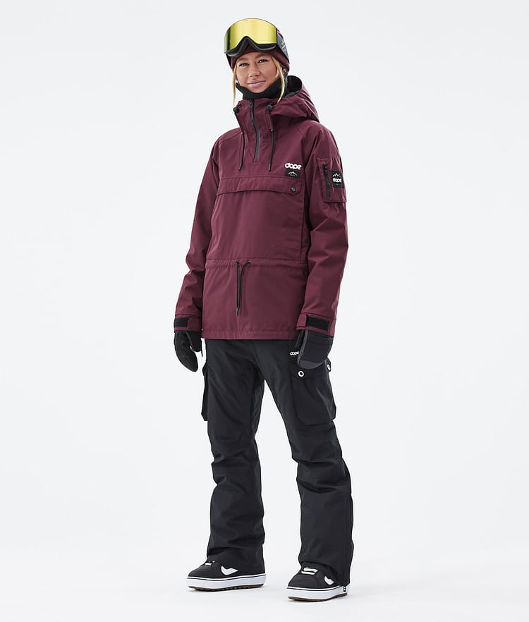 Annok W Snowboardjakke Dame Don Burgundy Renewed, Billede 3 af 9