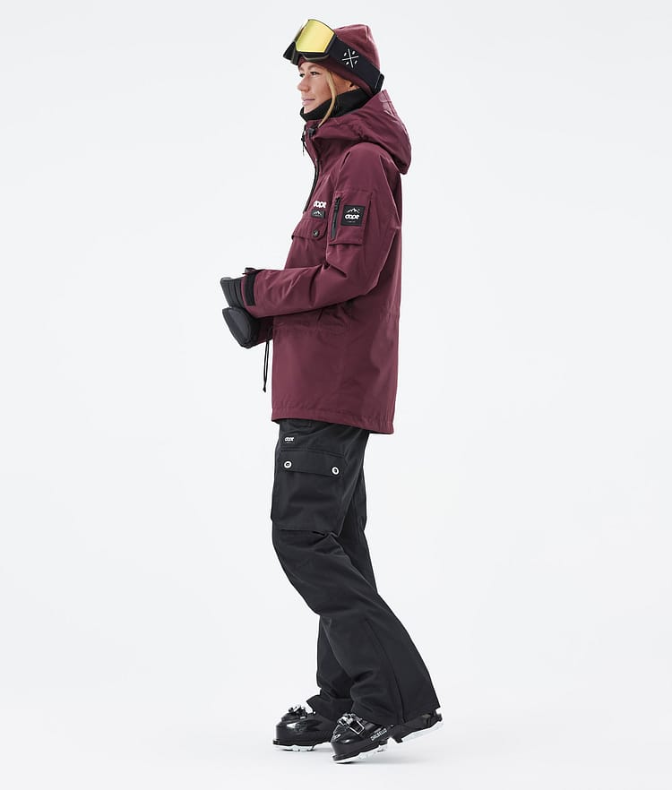 Annok W Ski Jacket Women Don Burgundy, Image 4 of 9