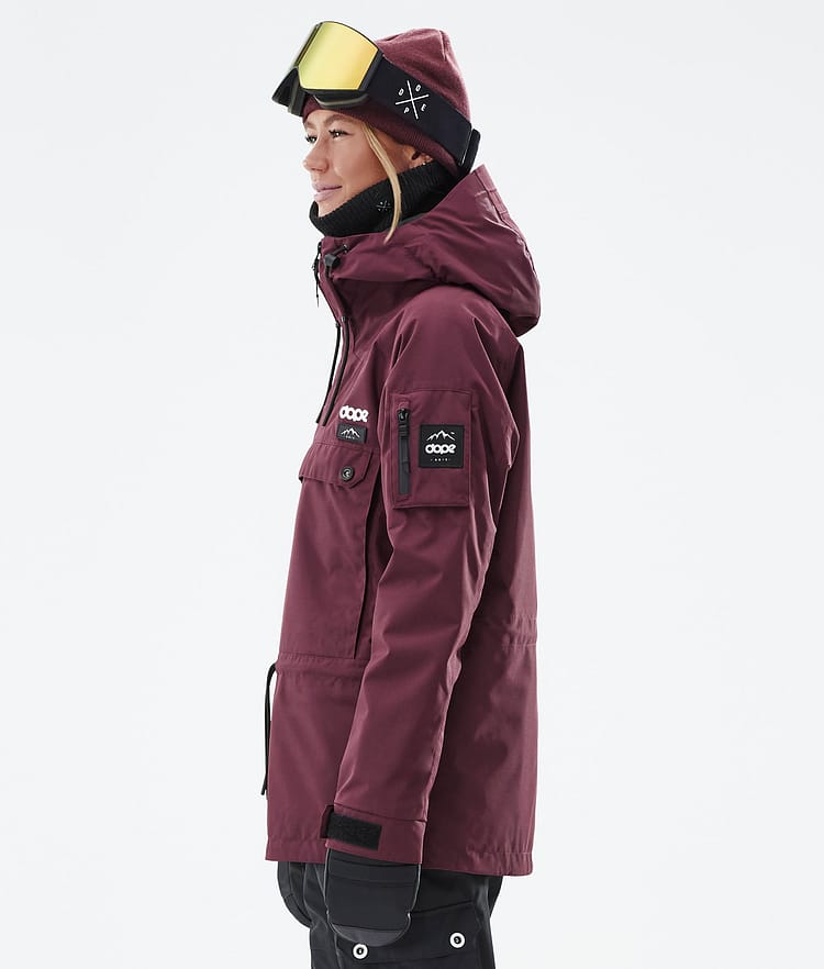 Annok W Ski Jacket Women Don Burgundy, Image 6 of 9