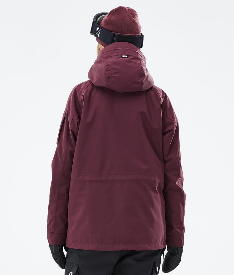 Annok W Snowboardjacka Dam Don Burgundy, Bild 7 av 9