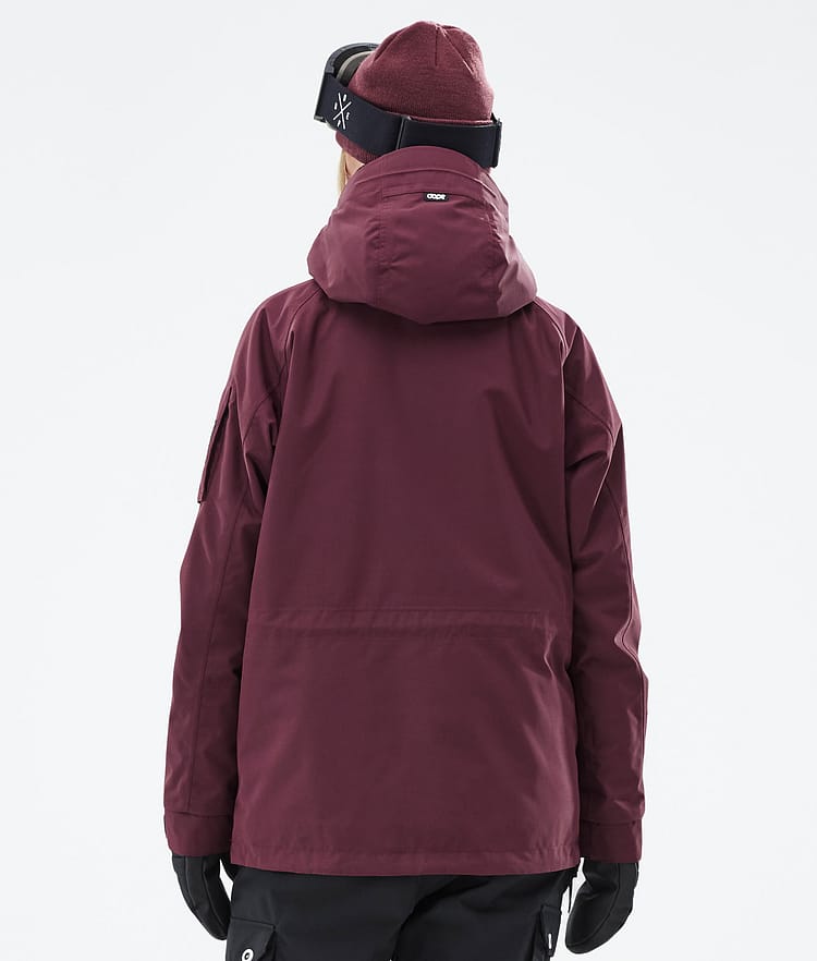 Annok W Snowboard Jacket Women Don Burgundy Renewed, Image 7 of 9