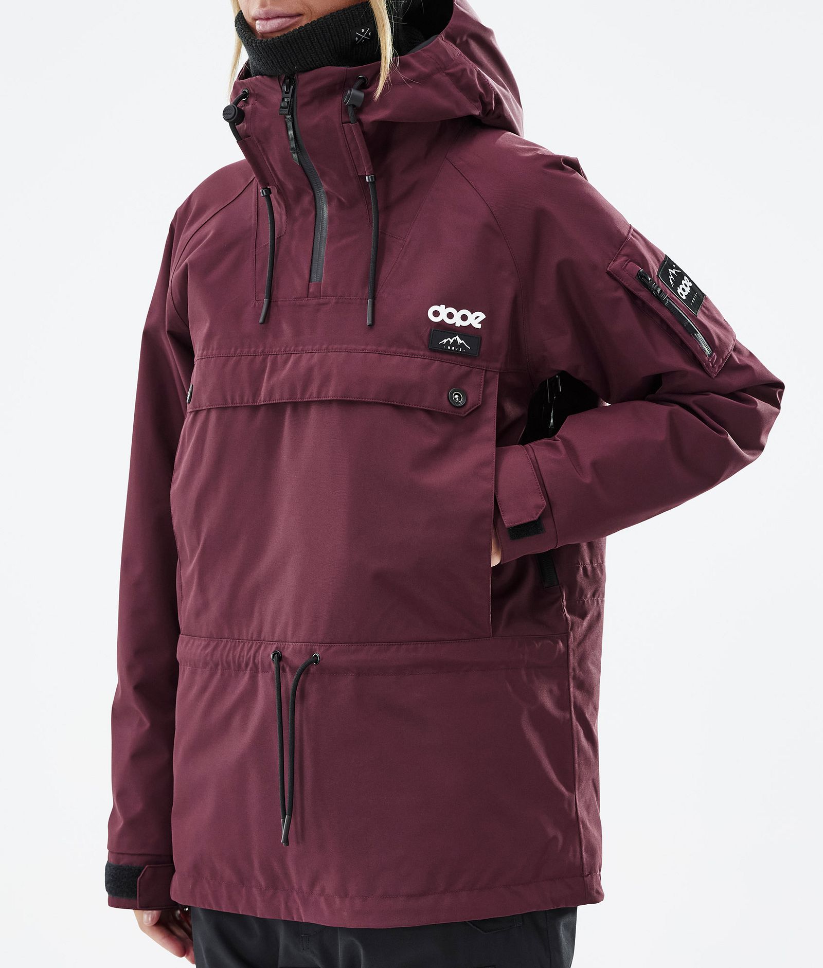 Annok W Ski Jacket Women Don Burgundy, Image 8 of 9