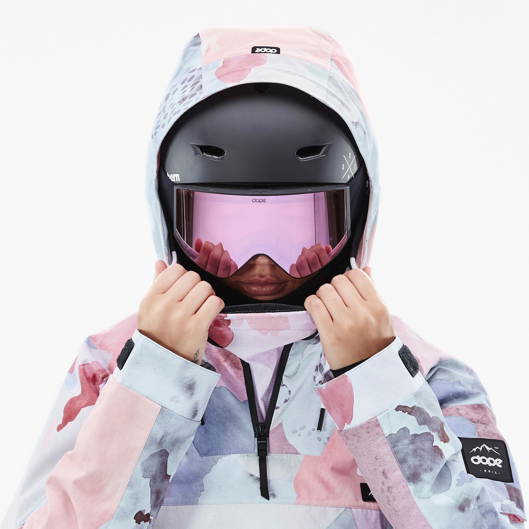 Dope Annok W スノーボードジャケット レディース Washed Ink - ピンク