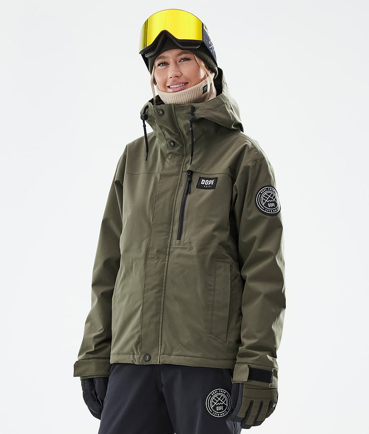 Blizzard W Full Zip スキージャケット レディース Olive Green