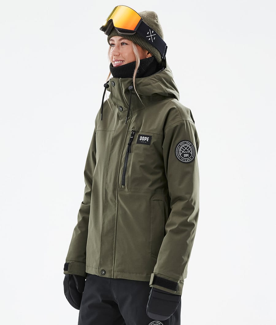 Blizzard W Full Zip Olive Green