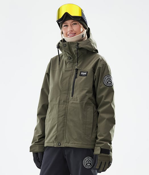 Blizzard W Full Zip Lumilautailutakki Naiset Olive Green