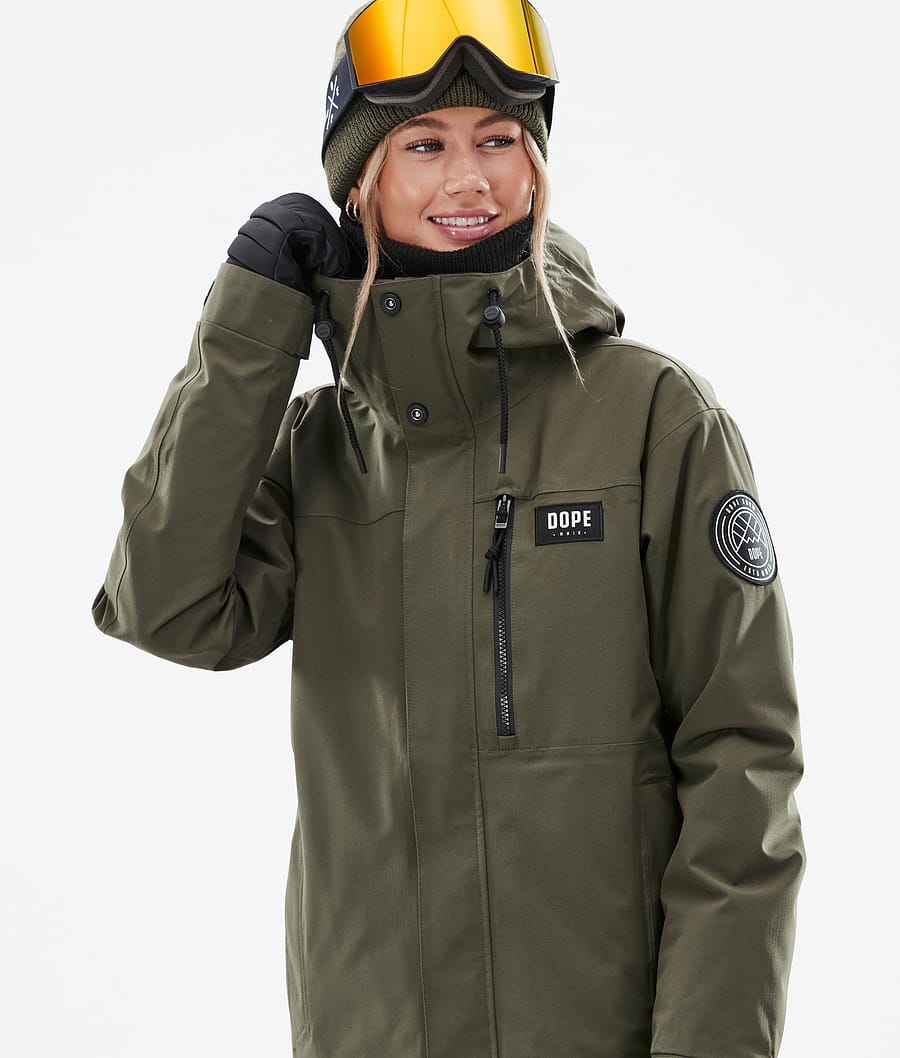 Blizzard W Full Zip Snowboardjacke Damen Olive Green