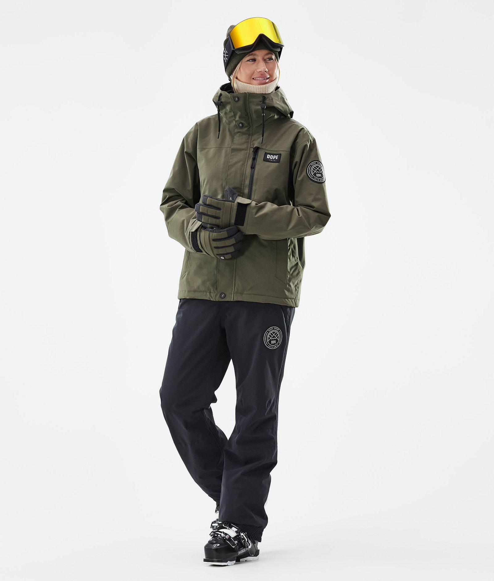 Dope Blizzard W Full Zip Ski Jacket Women Olive Green | Dopesnow.com