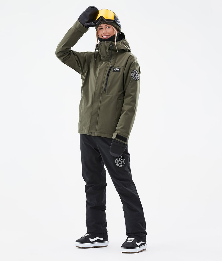 Blizzard W Full Zip Snowboardjacke Damen Olive Green