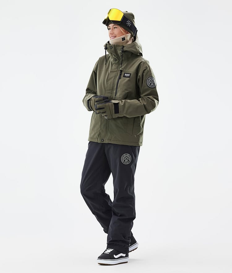 Blizzard W Full Zip Kurtka Snowboardowa Kobiety Olive Green