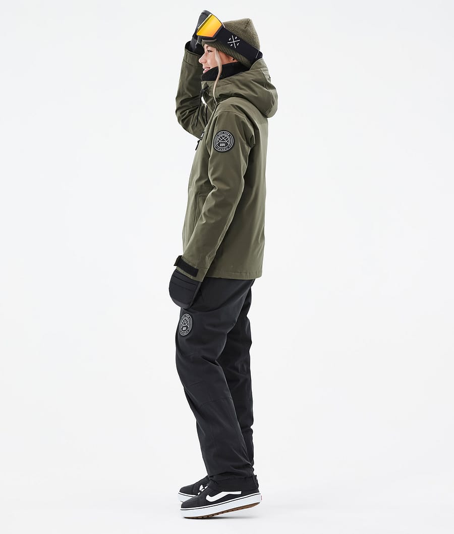 Blizzard W Full Zip Snowboardjacke Damen Olive Green