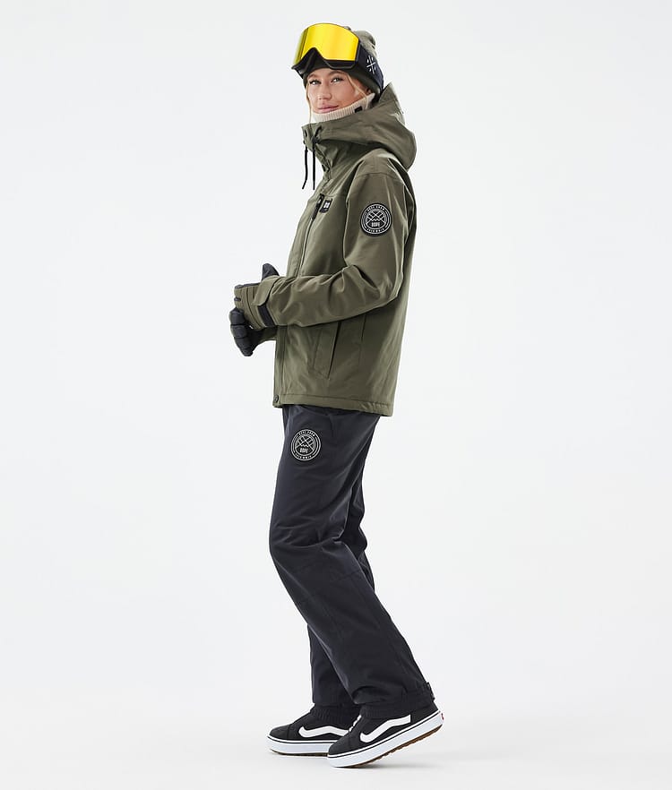 Blizzard W Full Zip Snowboardjakke Dame Olive Green, Billede 4 af 10