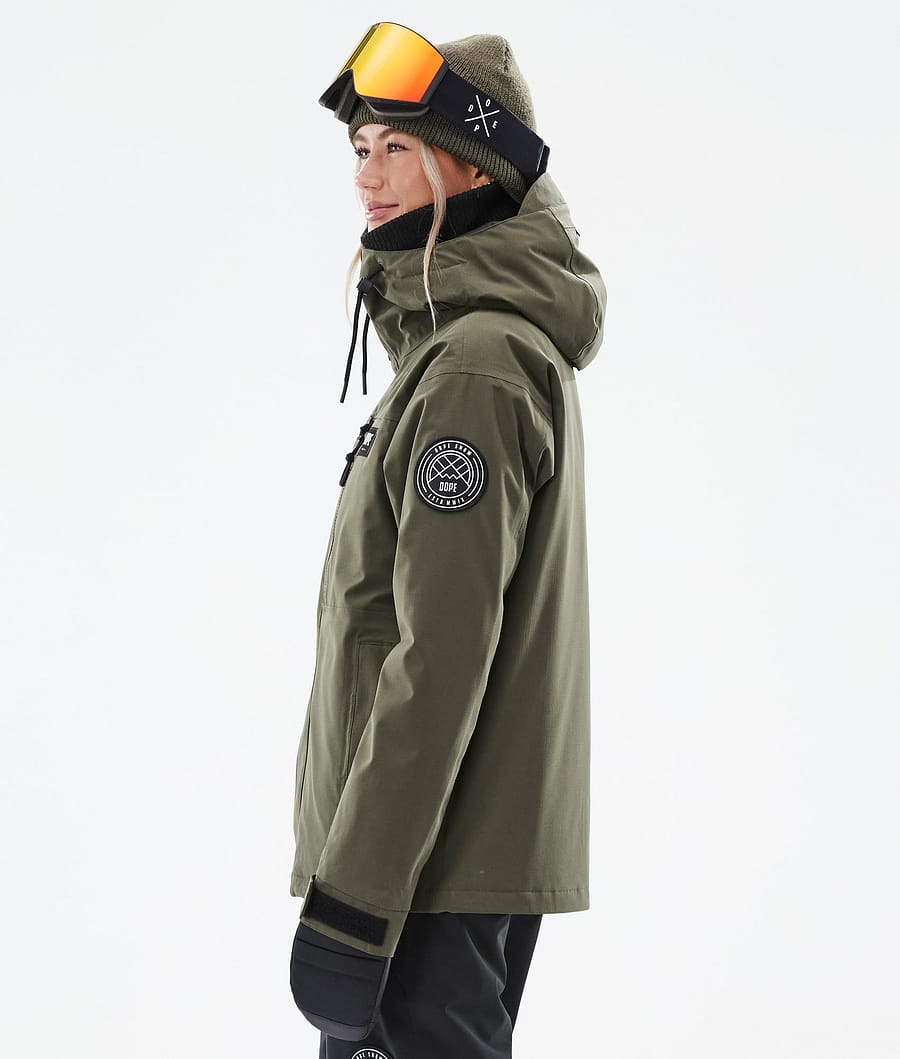 Blizzard W Full Zip Snowboardjacke Damen Olive Green