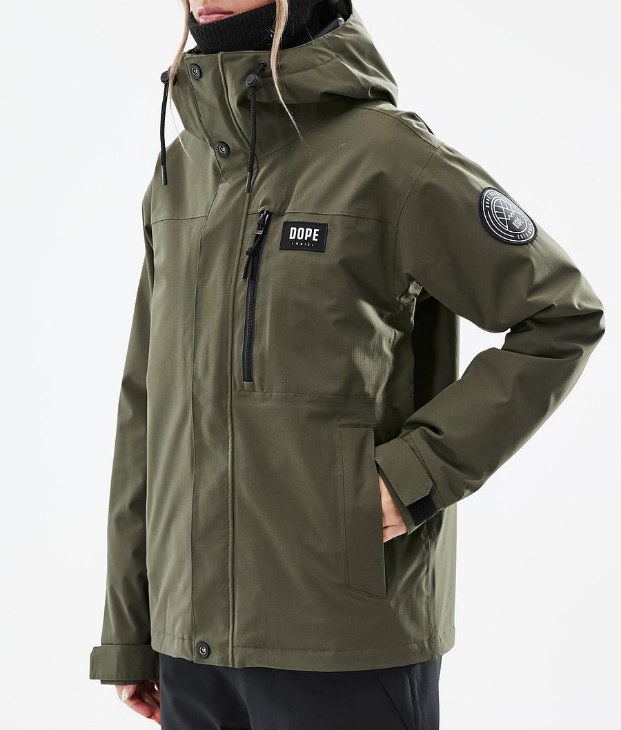 Blizzard W Full Zip Snowboardjacke Damen Olive Green