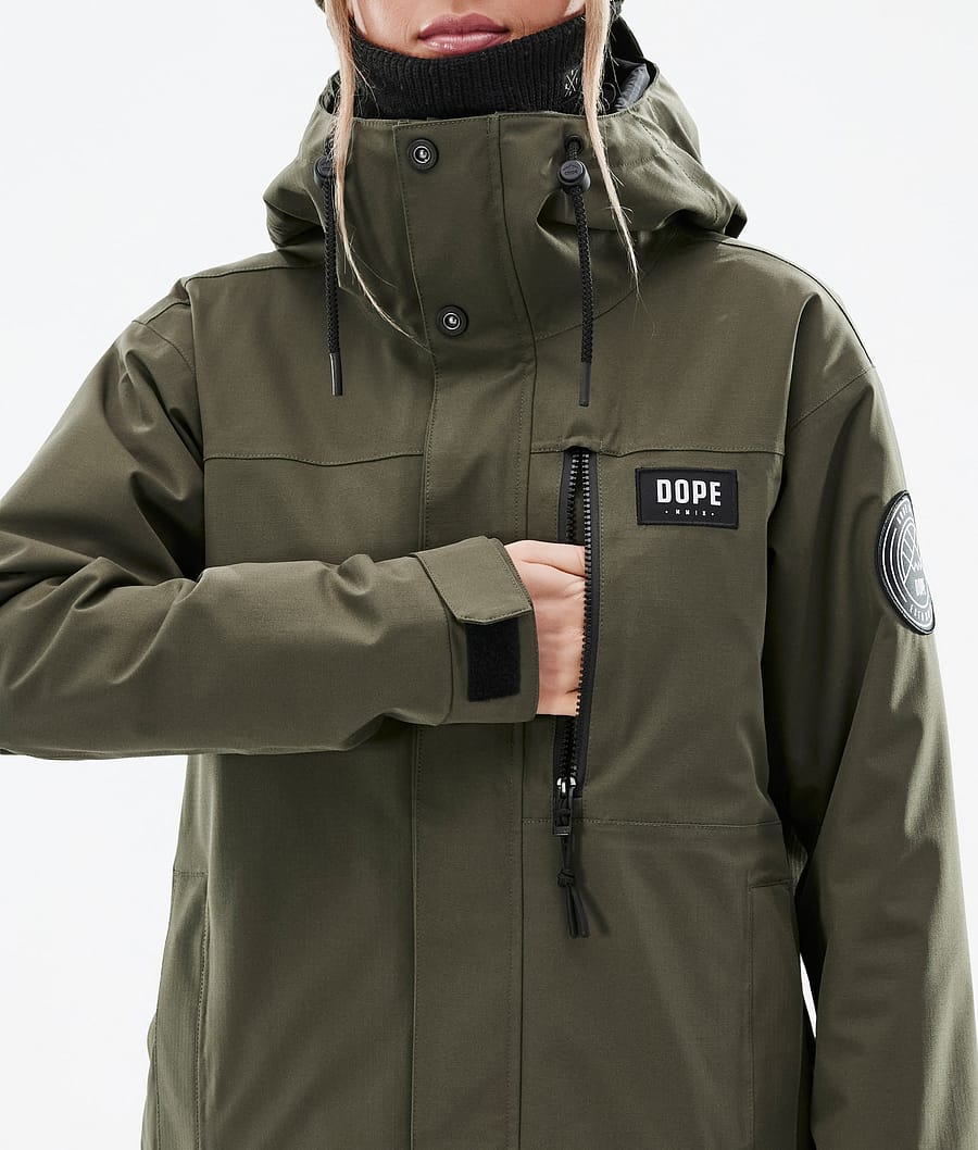 Blizzard W Full Zip Snowboardjacke Damen Olive Green
