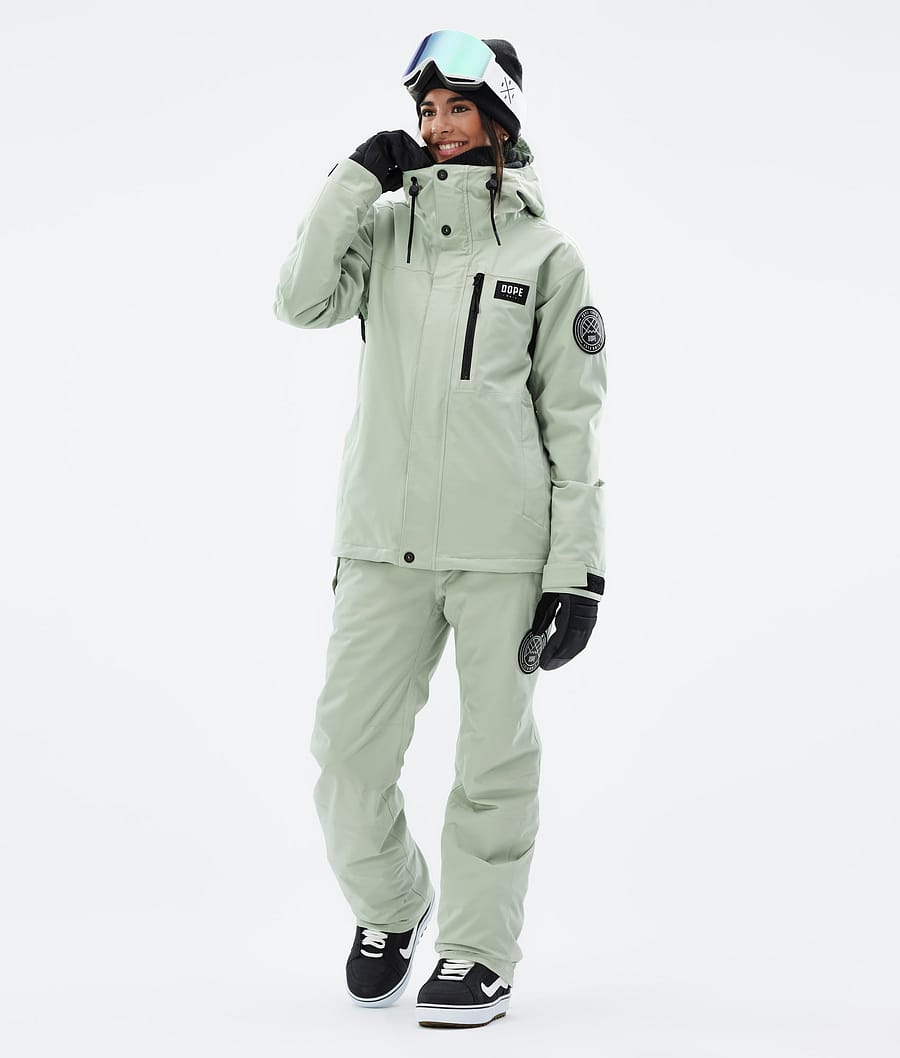 Blizzard W Full Zip Snowboard Jacket Women Soft Green