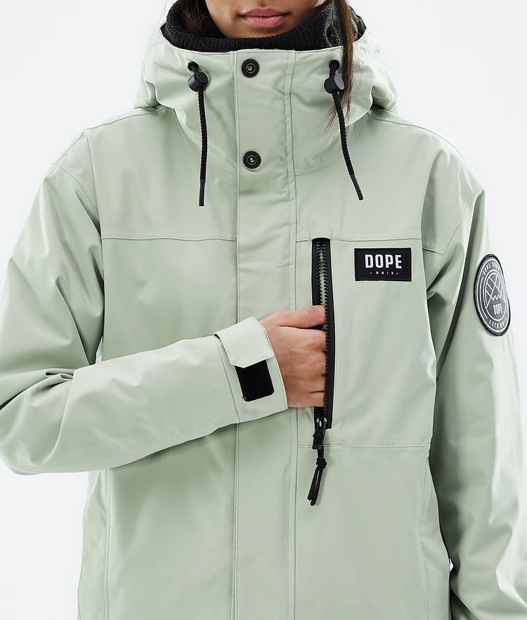 Blizzard W Full Zip スキージャケット レディース Soft Green, 画像9 / 10