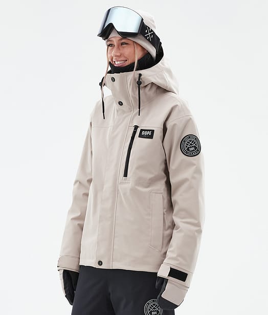 Blizzard W Full Zip Veste de Ski Femme Sand