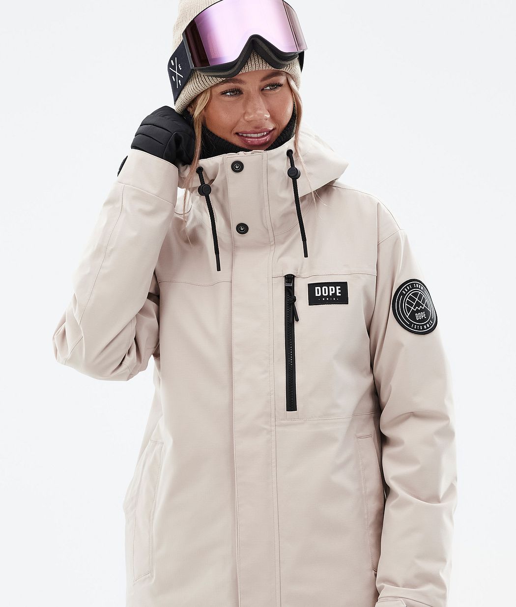 Dope Blizzard W Full Zip Women's Ski Jacket Sand